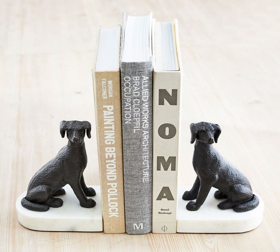 Bronze Dog Bookends Set of 2 Pottery Barn Australia